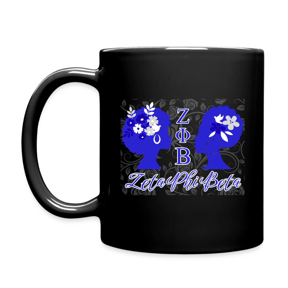Customizable Zeta Phi Beta Full Color Mug - black