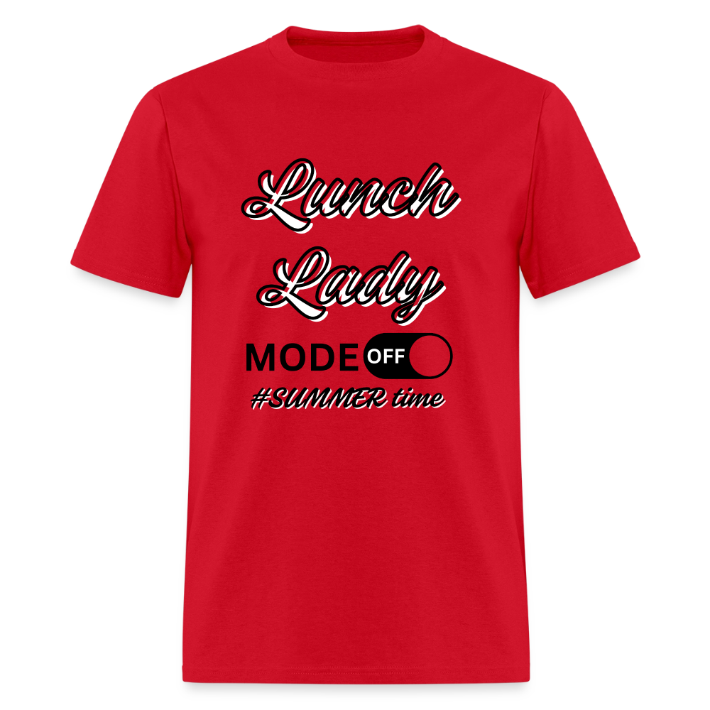 Lunch Lady Mode off T-Shirt | GILDAN 5000 - red