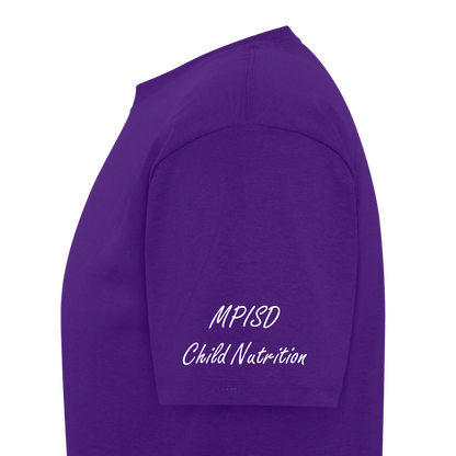 MP LOVE COOKIES- Child Nutrition T-Shirt | GILDAN 5000 - purple