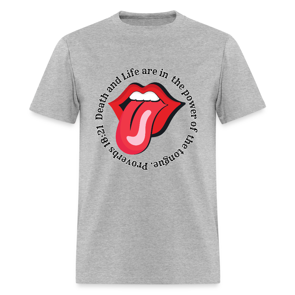 Power in the Tongue T-Shirt - heather gray