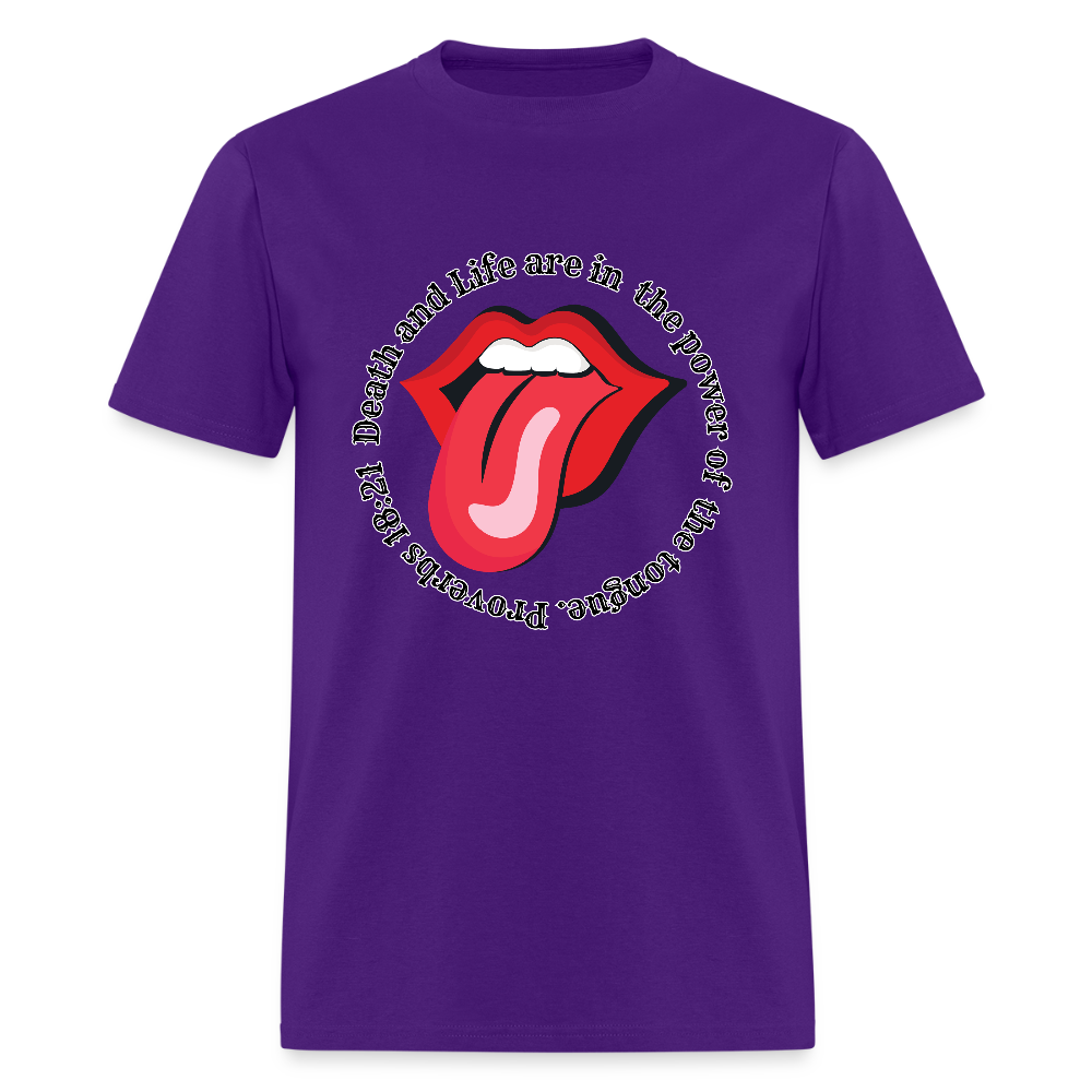Power in the Tongue T-Shirt - purple