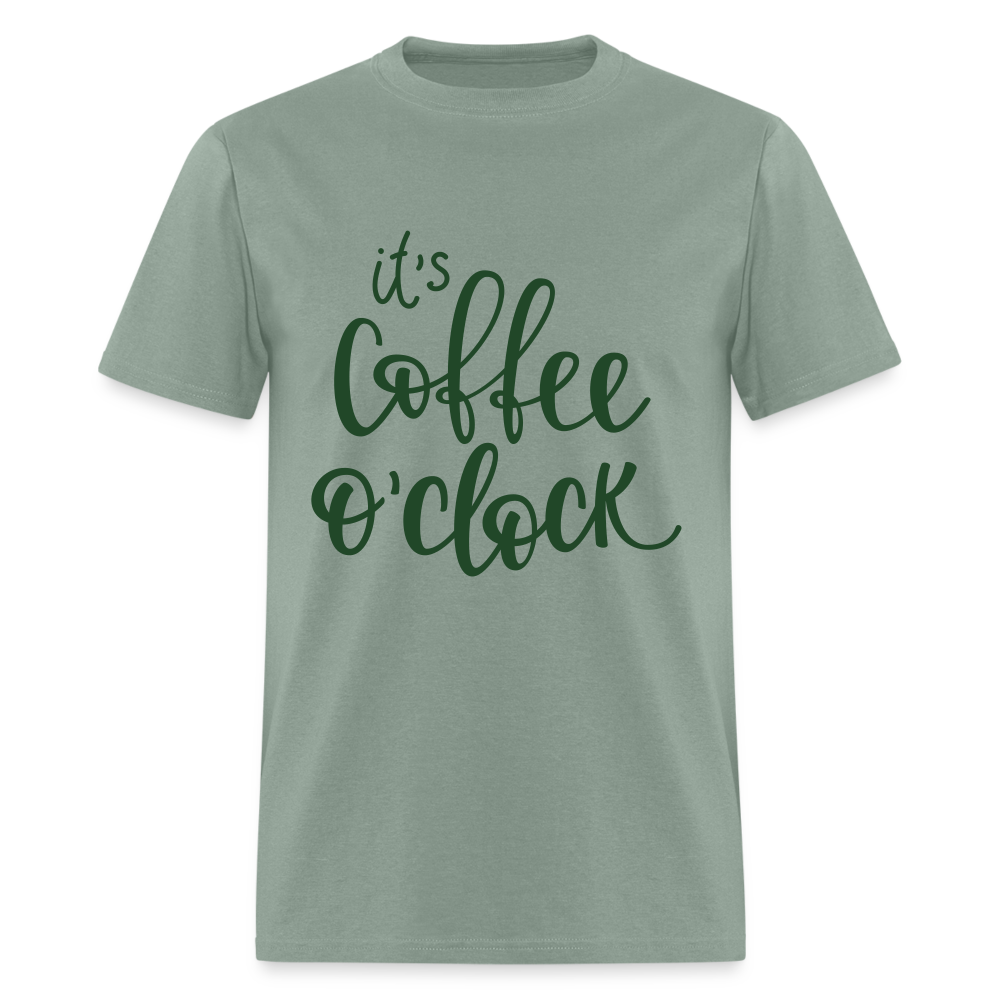 Coffee O'Clock Classic T-Shirt - sage