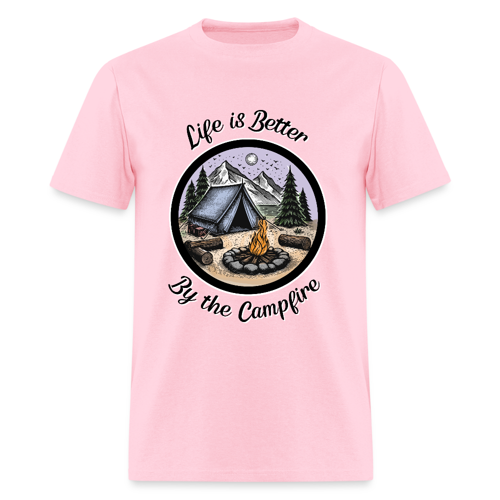 By The Campfire T-Shirt | GILDAN 5000 - pink