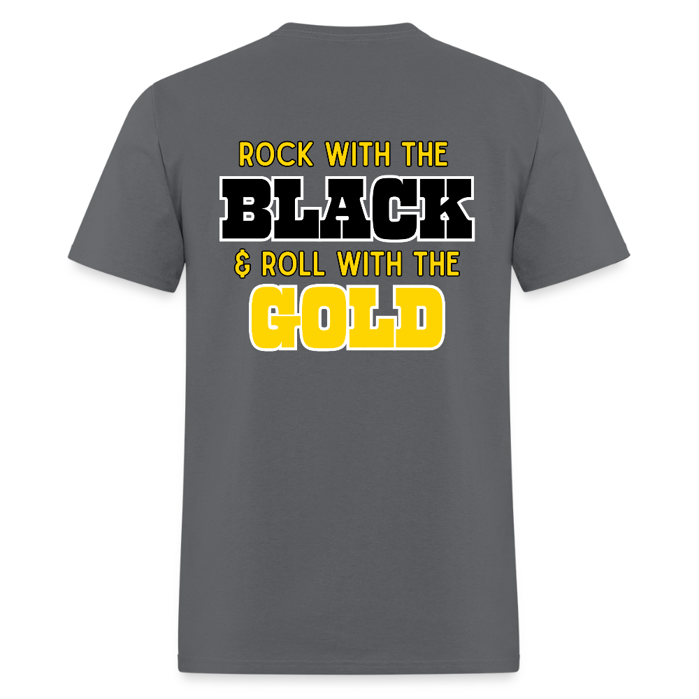 Rock & Roll Cheer T-Shirt | GILDAN 5000 - charcoal