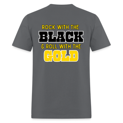 Rock & Roll Cheer T-Shirt | GILDAN 5000 - charcoal