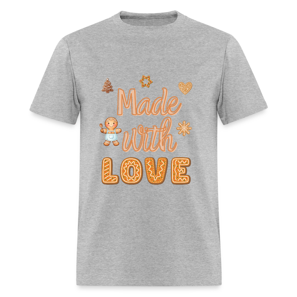 Made with LOVE T-Shirt | GILDAN 5000 - heather gray