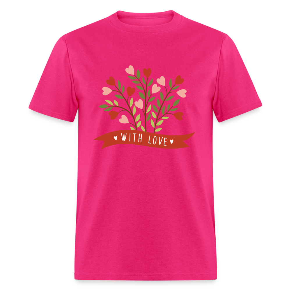 With Love Unisex Classic T-Shirt - fuchsia