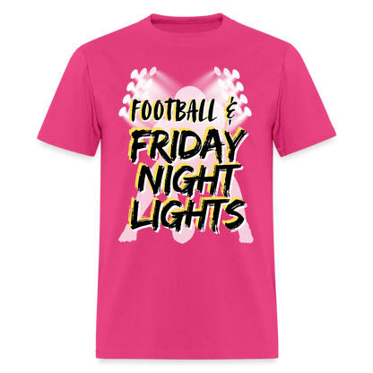 Football & Friday Night Lights T-Shirt | GILDAN 5000 - fuchsia