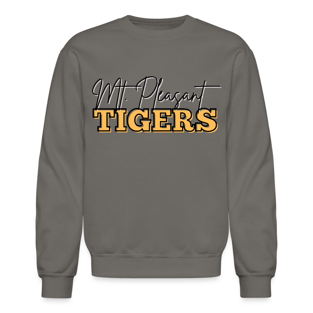 MP Tigers Bleed Black & Gold Crewneck Sweatshirt - asphalt gray