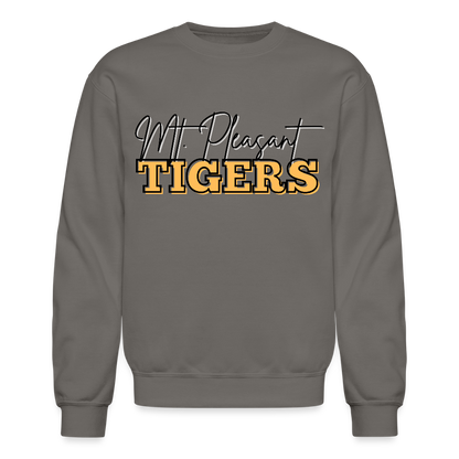 MP Tigers Bleed Black & Gold Crewneck Sweatshirt - asphalt gray