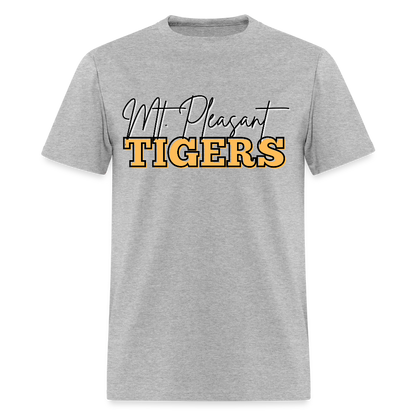 MP Tigers Bleed Black & Gold T-Shirt | GILDAN 5000 - heather gray