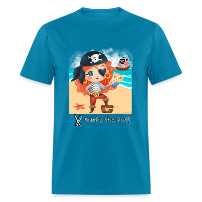 X Marks the Pot! Classic T-Shirt - turquoise