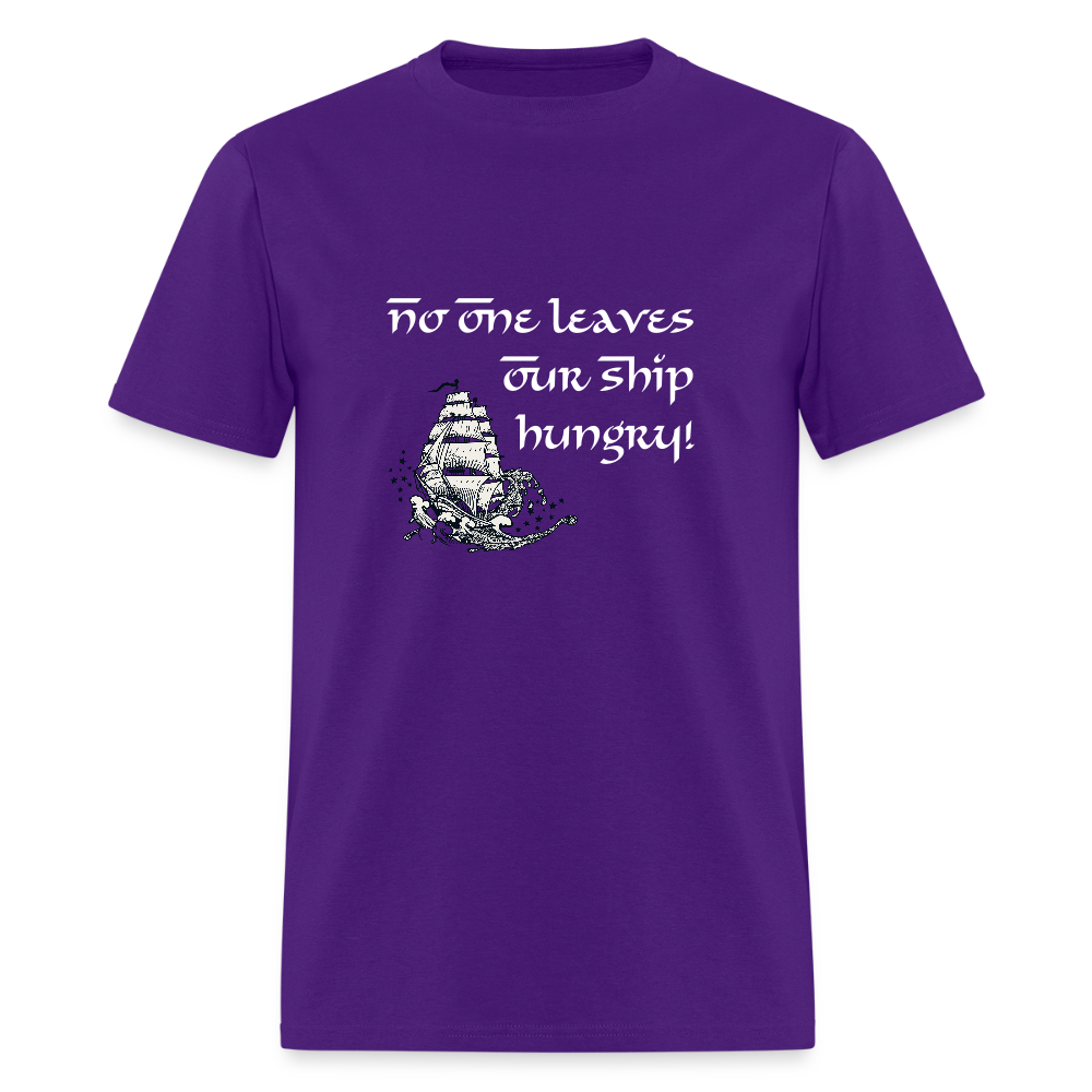 No One Leaves Our Ship Hungry Classic T-Shirt - purple