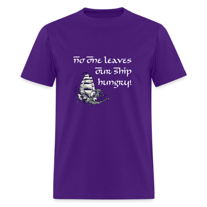 No One Leaves Our Ship Hungry Classic T-Shirt - purple