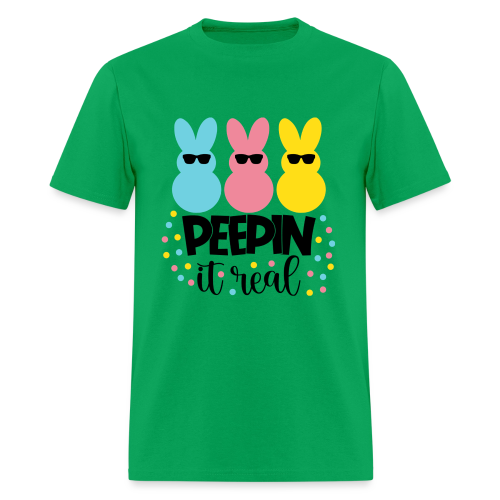 Peepin it real T-Shirt | GILDAN 5000 - bright green