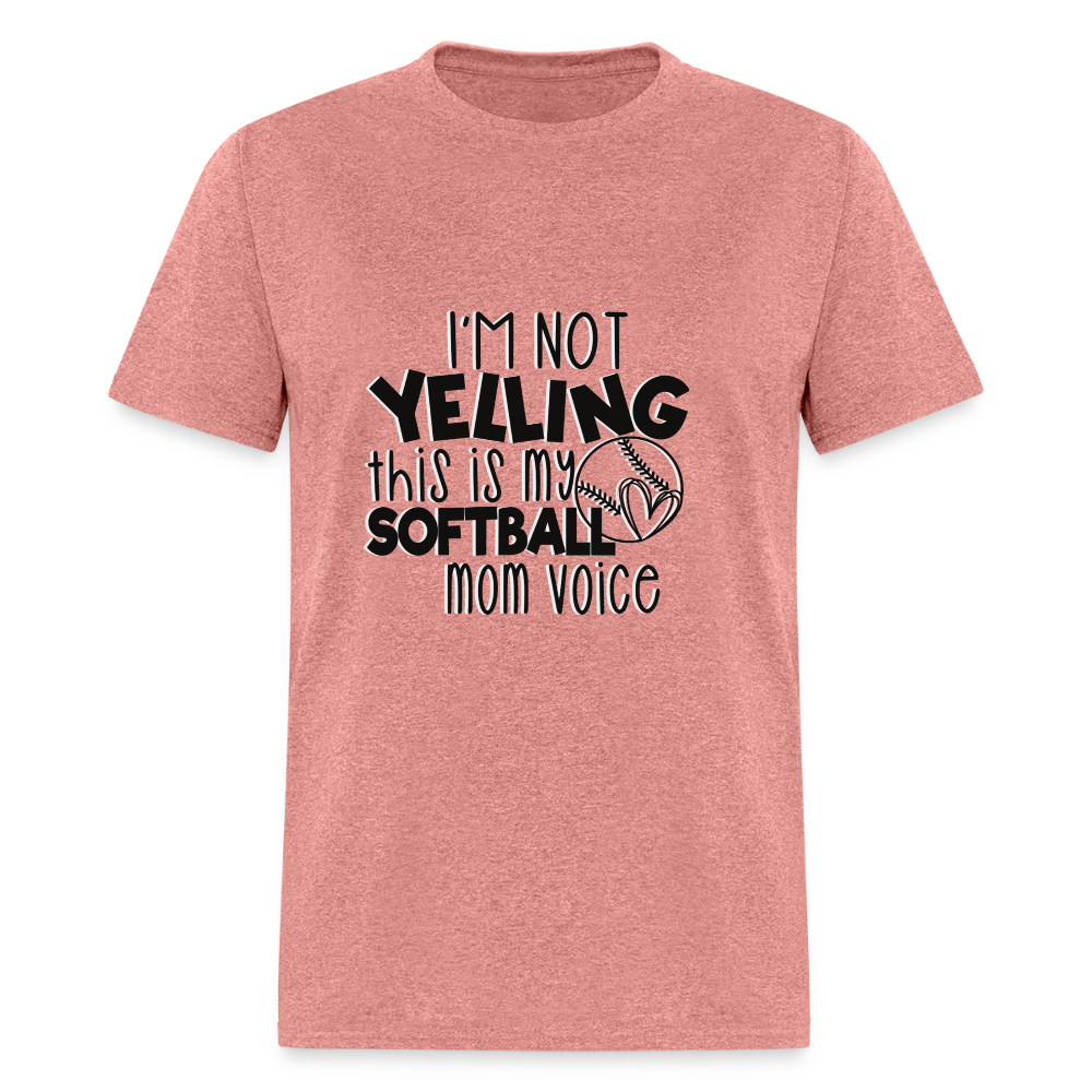 Softball Mom Voice Classic T-Shirt - heather mauve