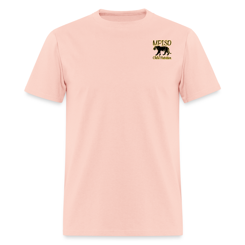 MPISD Child Nutrition LOGO & Motto T-Shirt | GILDAN 5000 - blush pink 