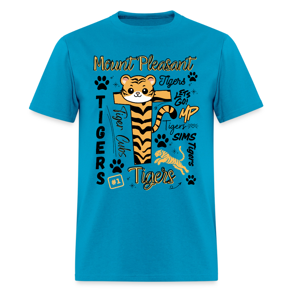 SIMS Tigers Adult T-Shirt | GILDAN 5000 - turquoise