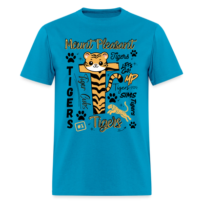 SIMS Tigers Adult T-Shirt | GILDAN 5000 - turquoise