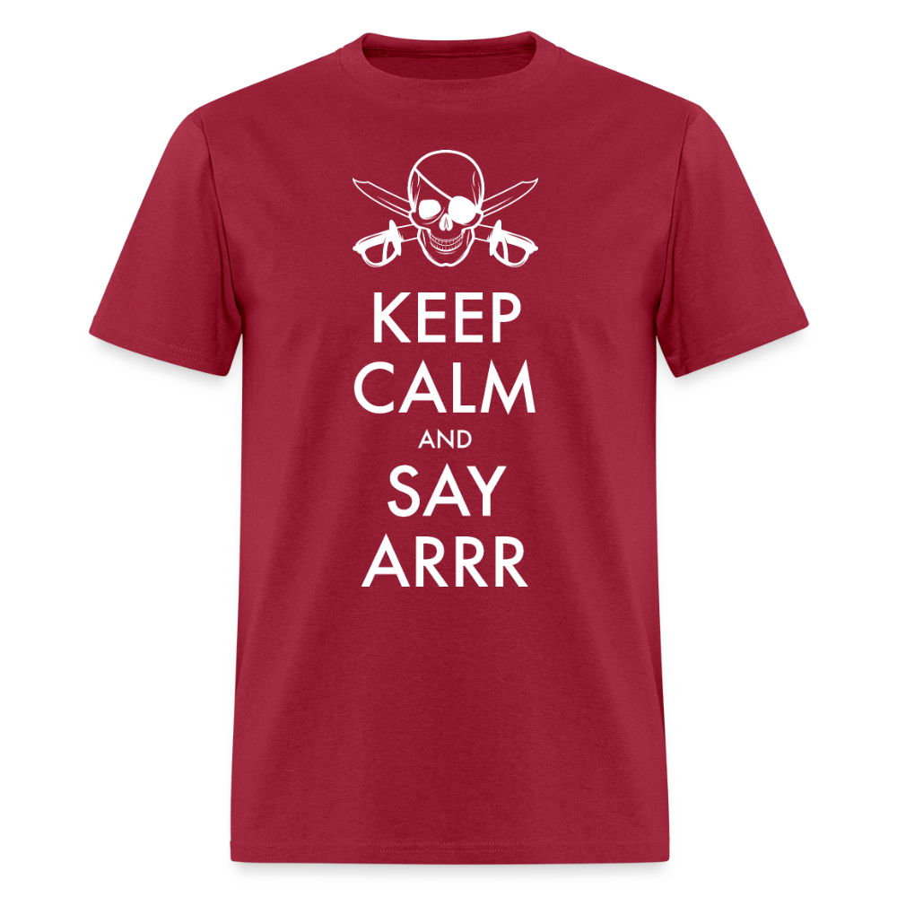 Keep Calm & Say ARRR Classic T-Shirt - dark red