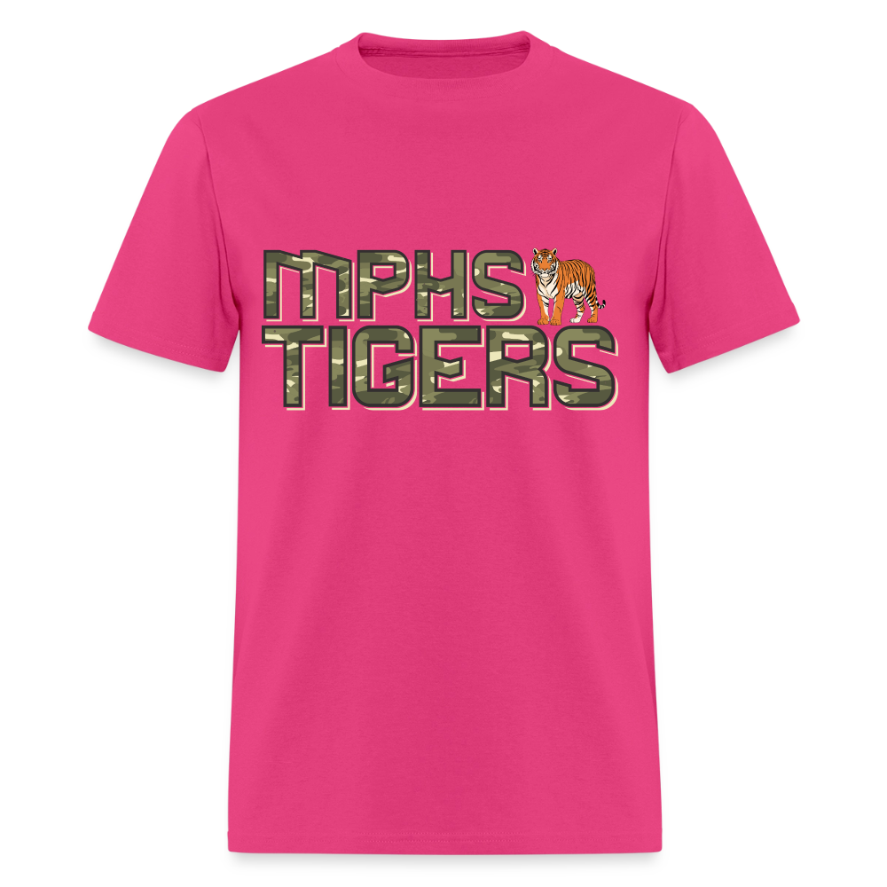 CAMO MPHS Tigers T-Shirt | GILDAN 5000 - fuchsia