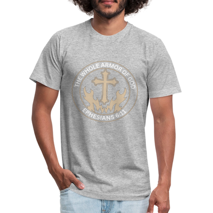 Ephesians 6:11 Unisex Jersey T-Shirt by Bella + Canvas - heather gray