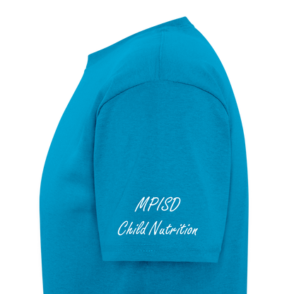 MP LOVE COOKIES- Child Nutrition T-Shirt | GILDAN 5000 - turquoise