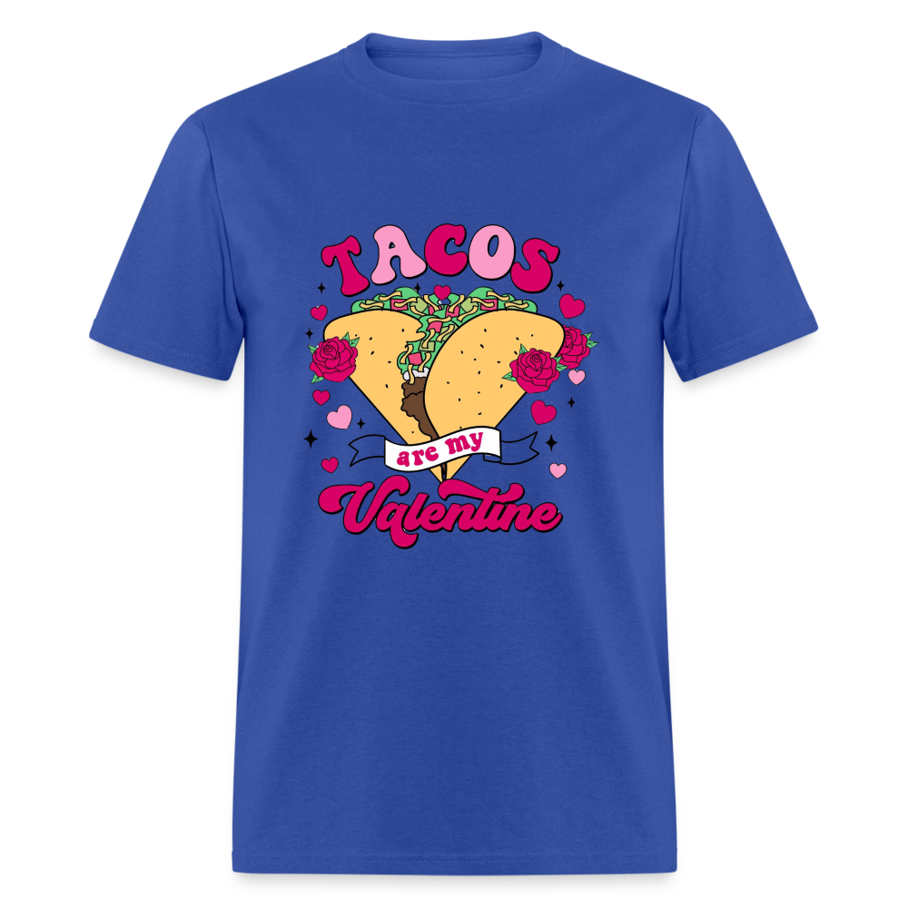 Tacos are my Valentine Unisex Classic T-Shirt - royal blue