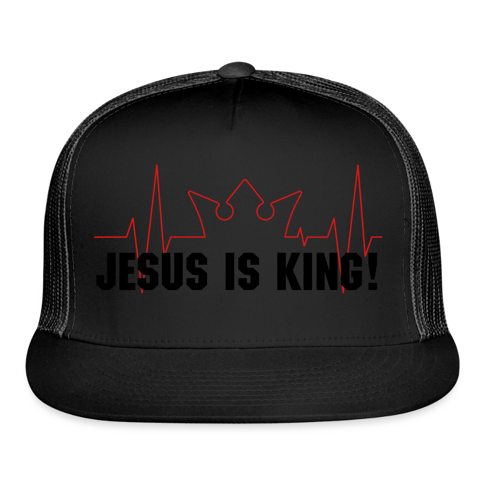 Jesus is King! Trucker Hat - black/black