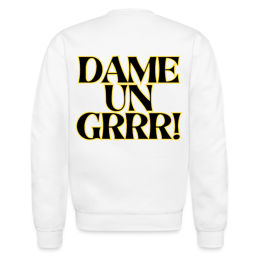 Solo aquí por el Tigre! Crewneck Sweatshirt - white