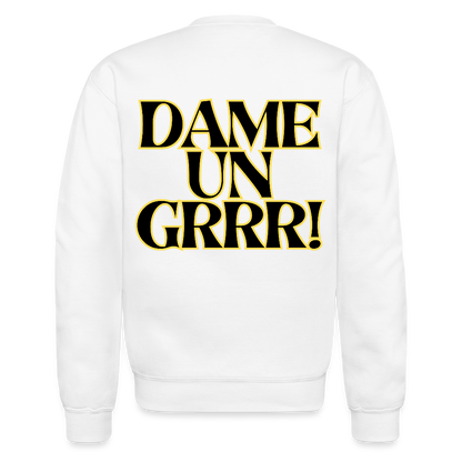 Solo aquí por el Tigre! Crewneck Sweatshirt - white