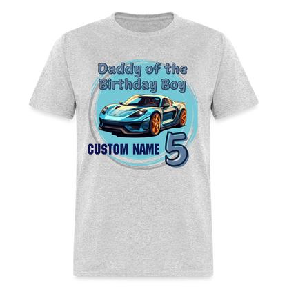 Daddy of the Birthday Car 5 Custom Classic T-Shirt - heather gray