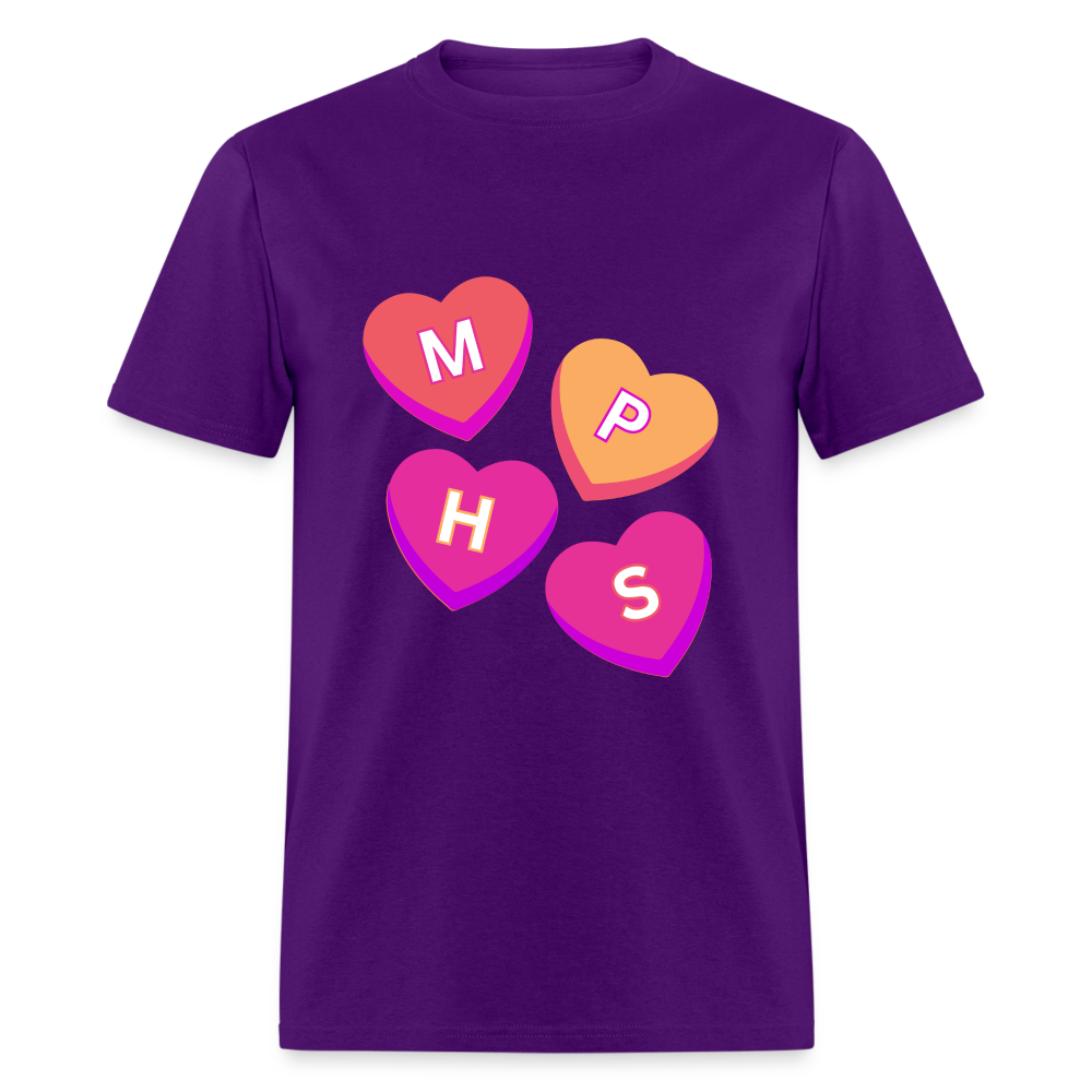 MPHS Convo Hearts Classic T-Shirt - purple