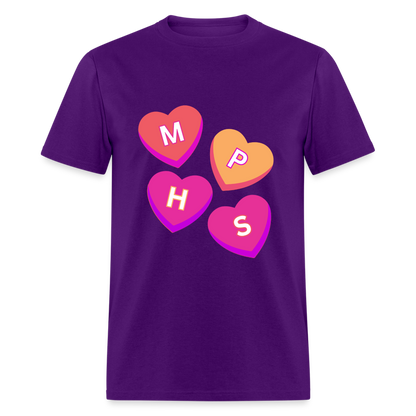 MPHS Convo Hearts Classic T-Shirt - purple