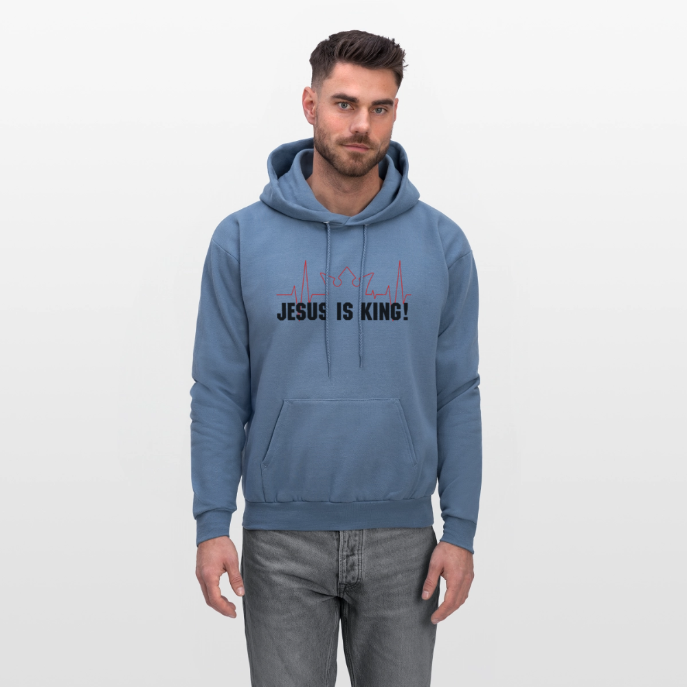 Jesus is King! Men's Hoodie - denim blue