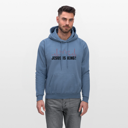 Jesus is King! Men's Hoodie - denim blue
