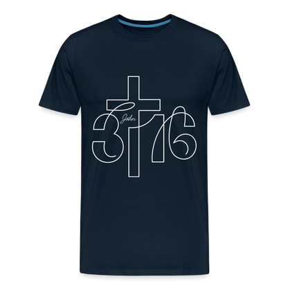 John 3:16 Premium Adult T-Shirt - deep navy