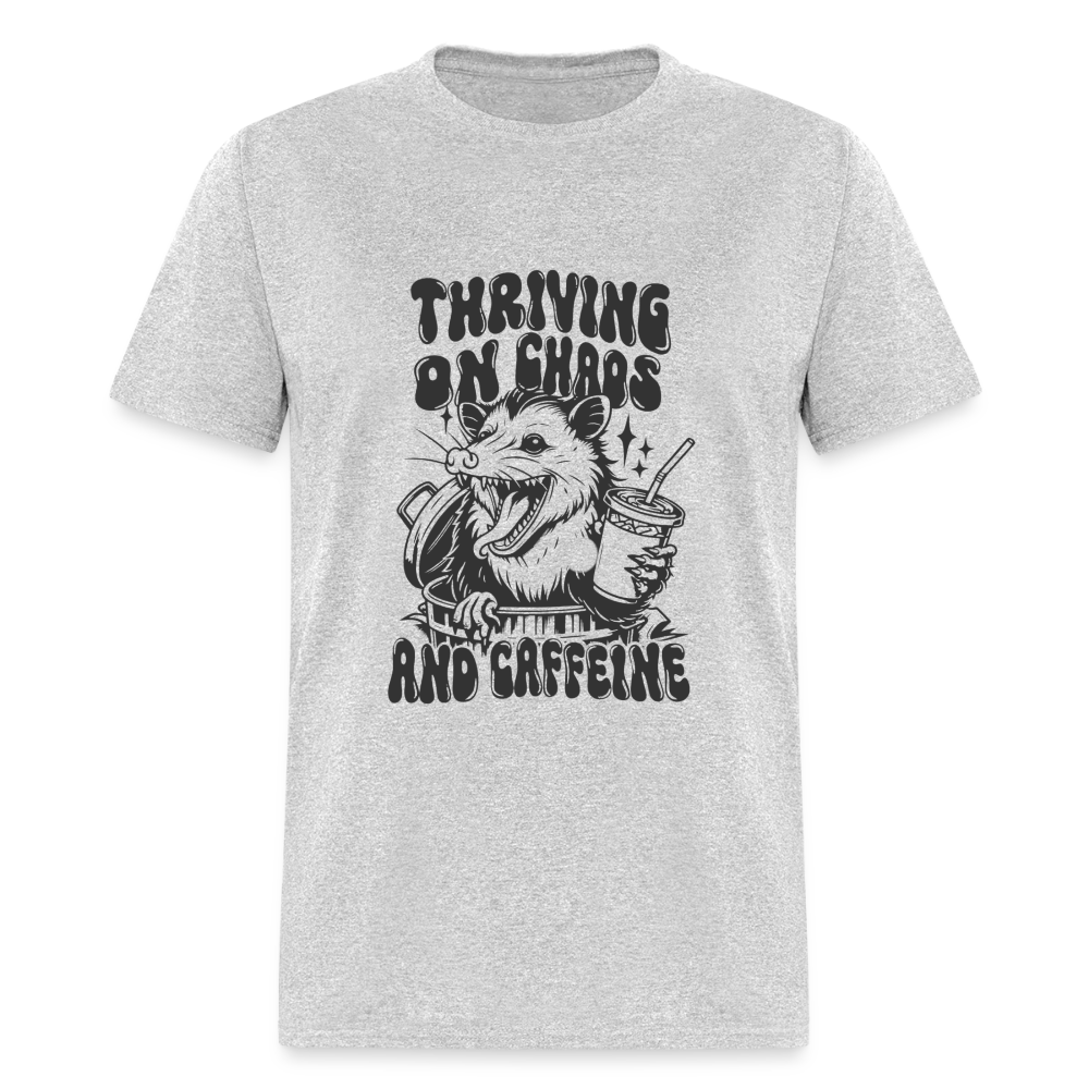 Chaos and Caffeine Classic T-Shirt - heather gray