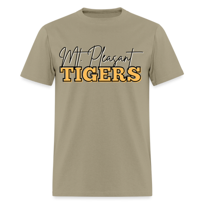 MP Bleed Black and Gold T-Shirt | GILDAN 5000 - khaki