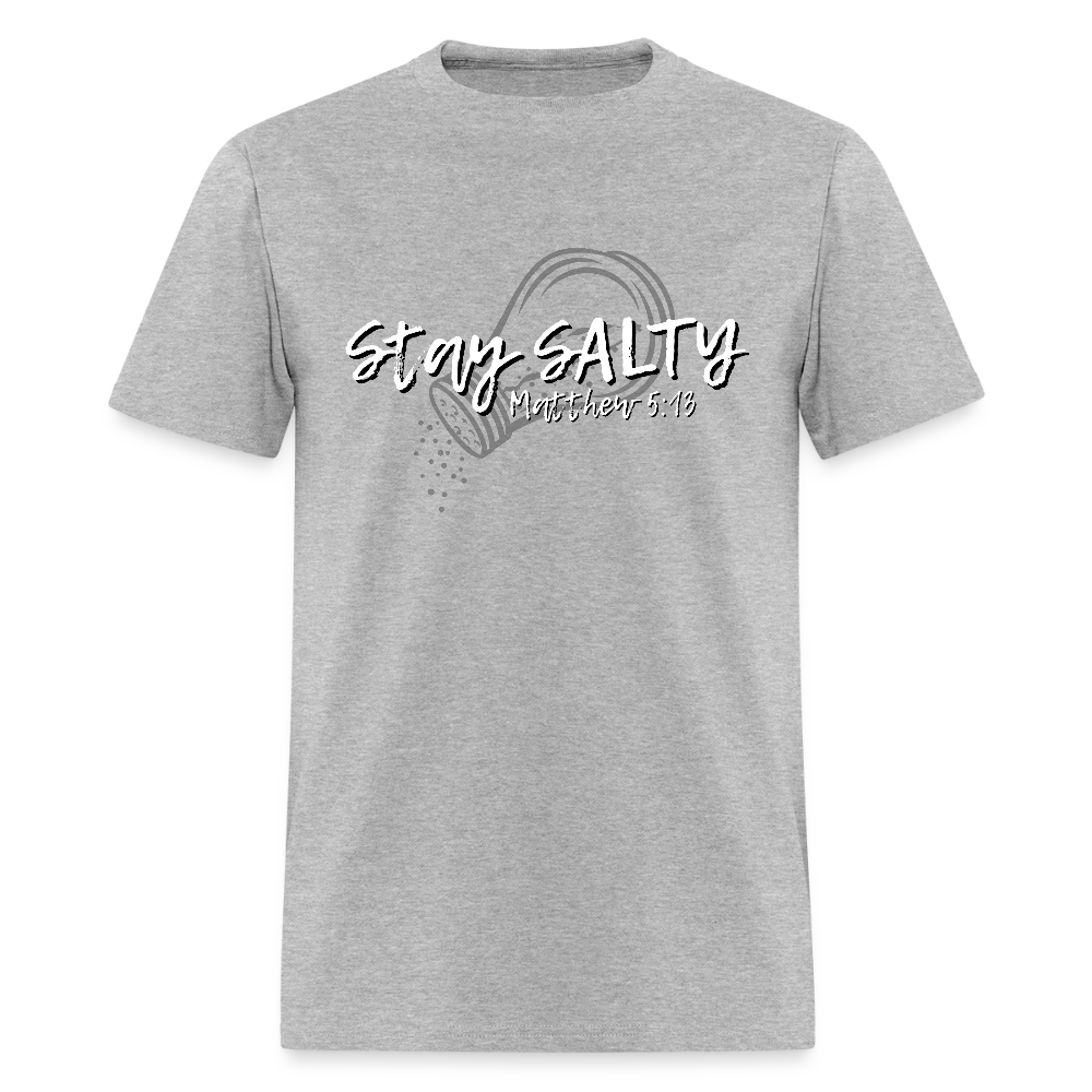 Stay Salty Dark T-Shirt | GILDAN 5000 - heather gray