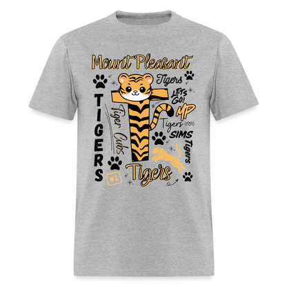 SIMS Tigers Adult T-Shirt | GILDAN 5000 - heather gray