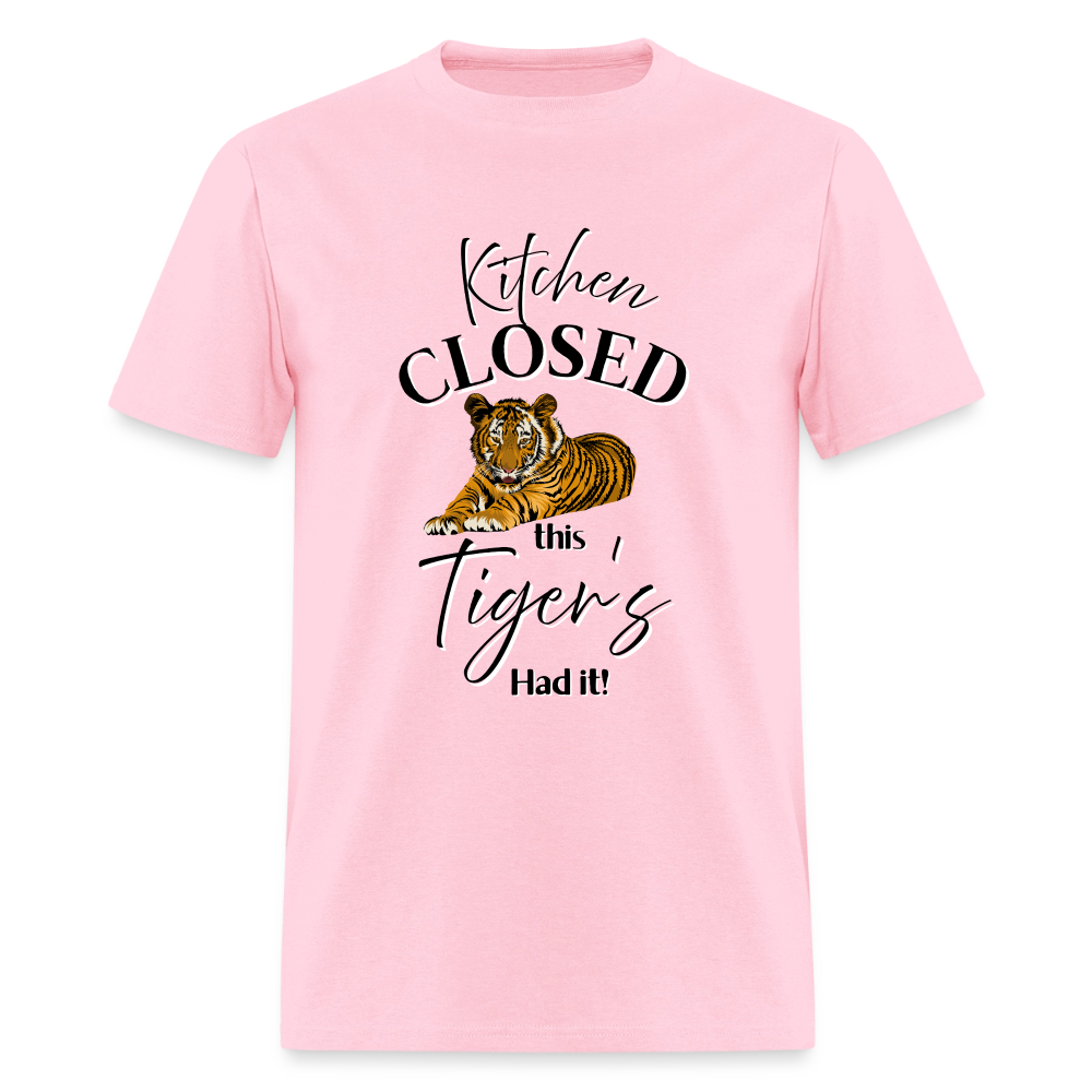 Kitchen Closed Tiger T-Shirt | GILDAN 5000 - pink