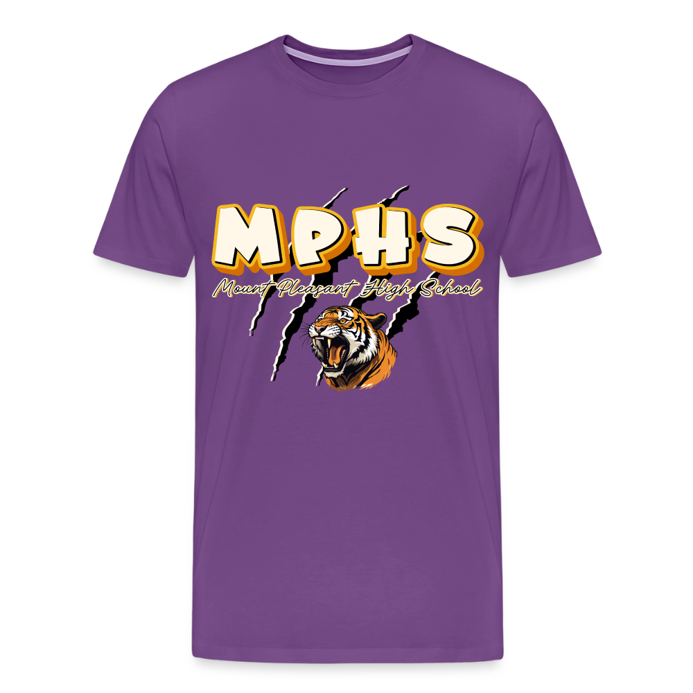 MPHS Tiger Premium Adult T-Shirt - purple