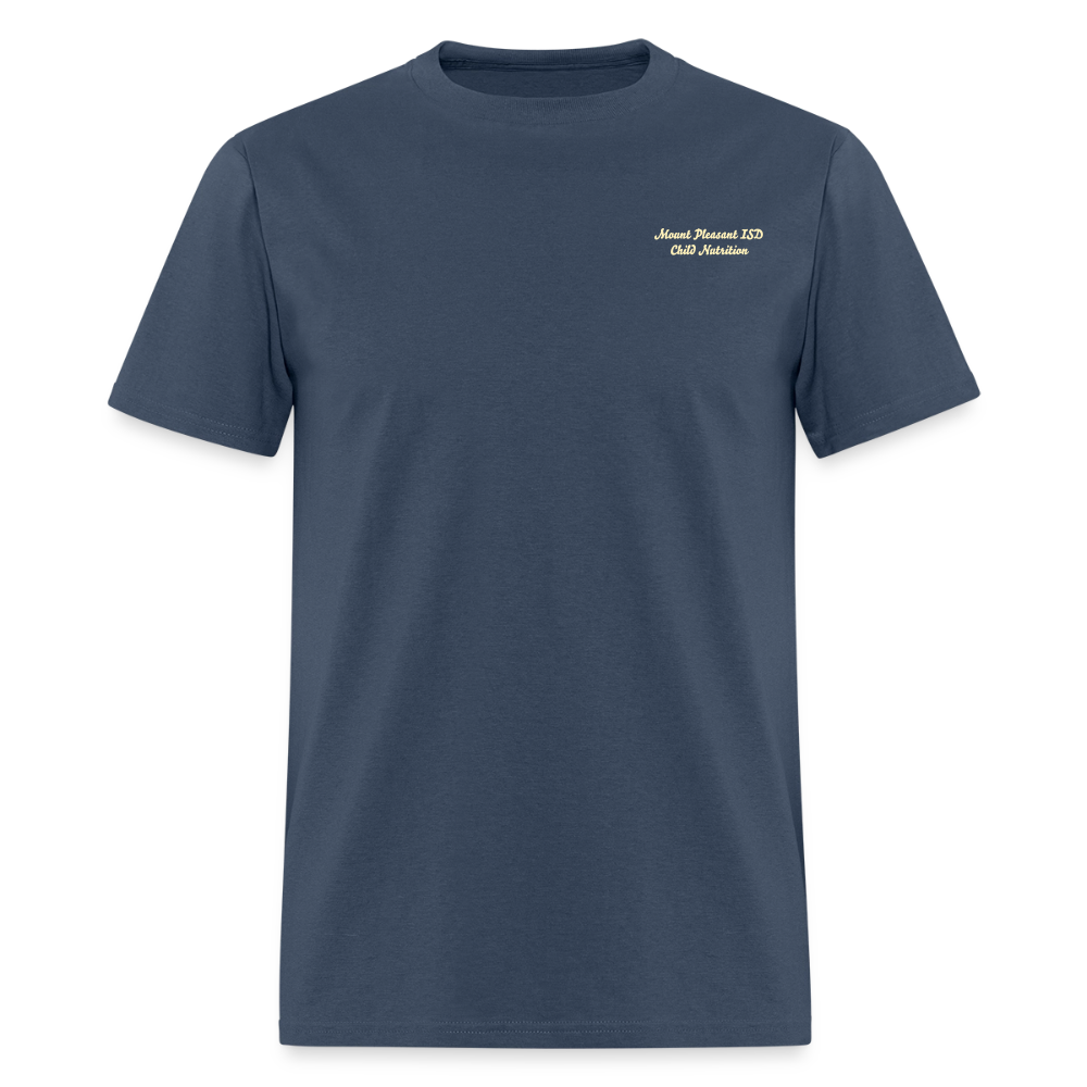 Peace Love Snacks Tigers T-Shirt | GILDAN 5000 -  blue dusk