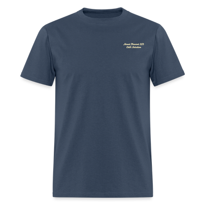 Peace Love Snacks Tigers T-Shirt | GILDAN 5000 -  blue dusk