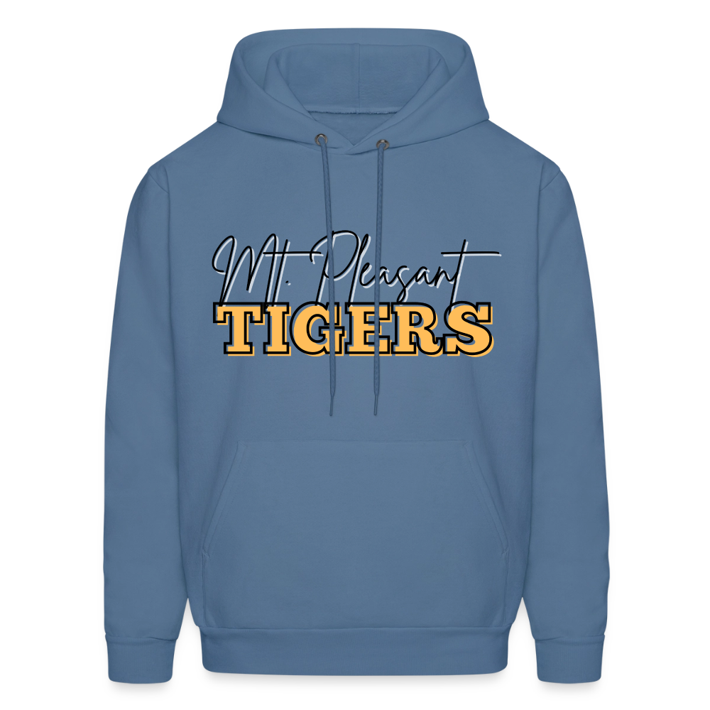 MP Bleed Black and Gold Hoodie - denim blue
