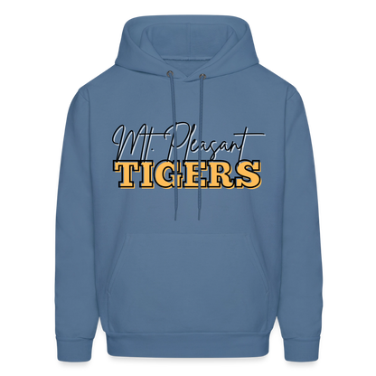 MP Bleed Black and Gold Hoodie - denim blue