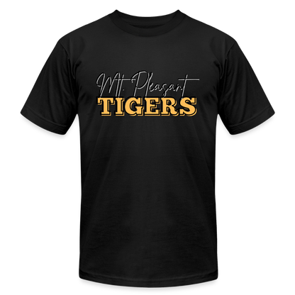 MP Tigers Bleed Black & Gold Unisex Jersey T-Shirt by Bella + Canvas - black