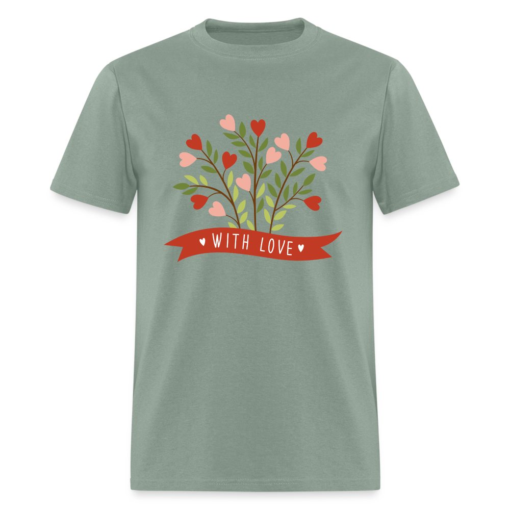 With Love Unisex Classic T-Shirt - sage