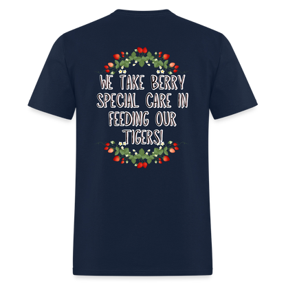 MPHS Berry Special Care in Feeding Our Tigers T-Shirt | GILDAN 5000 - navy